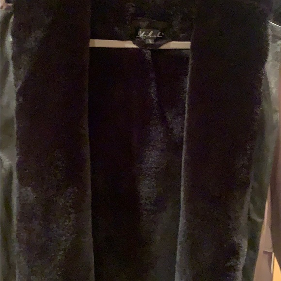 Army green black fox fur hooded jacket ! - Picture 5 of 5